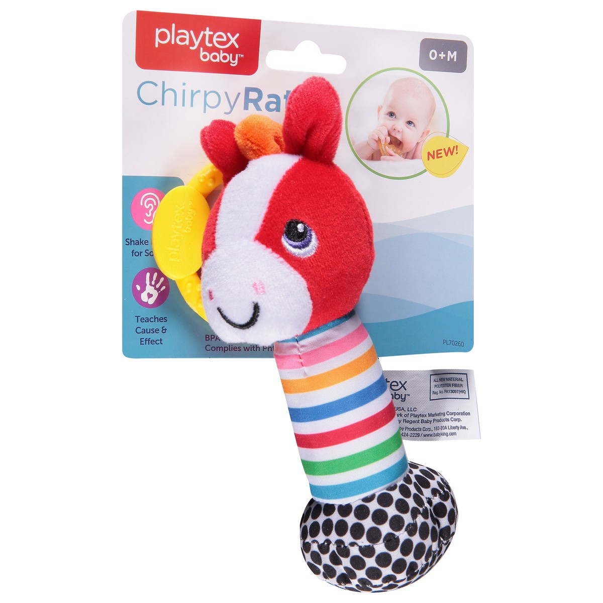 slide 5 of 12, Playtex Scholastic Chirpy Rattle, 1 ct