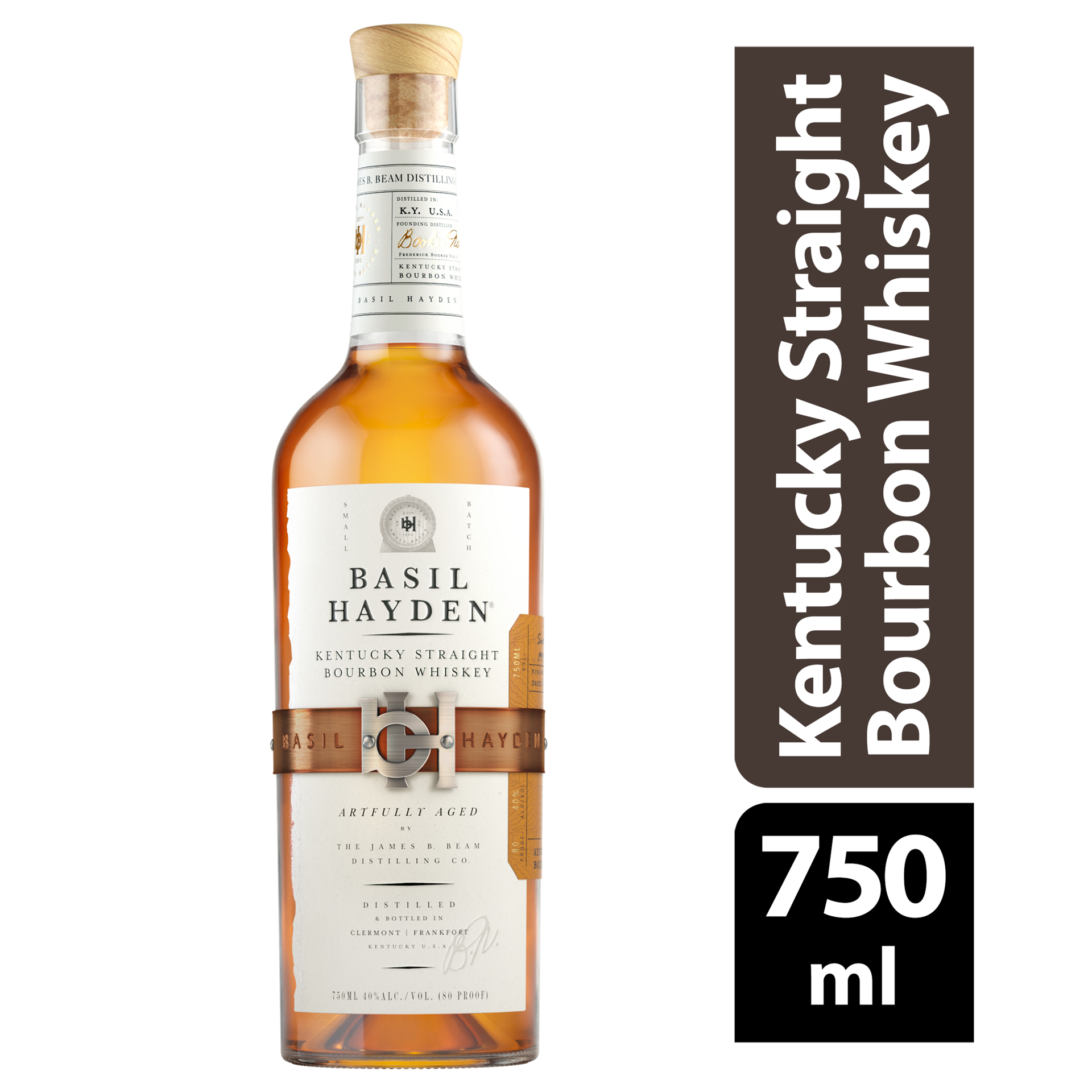 slide 1 of 2, Basil Hayden's Kentucky Straight Bourbon Whiskey 750 ml, 750 ml