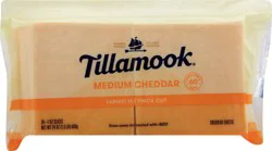 Tillamook Farmstyle Thick Cut Medium Cheddar Cheese Slices, 24 oz