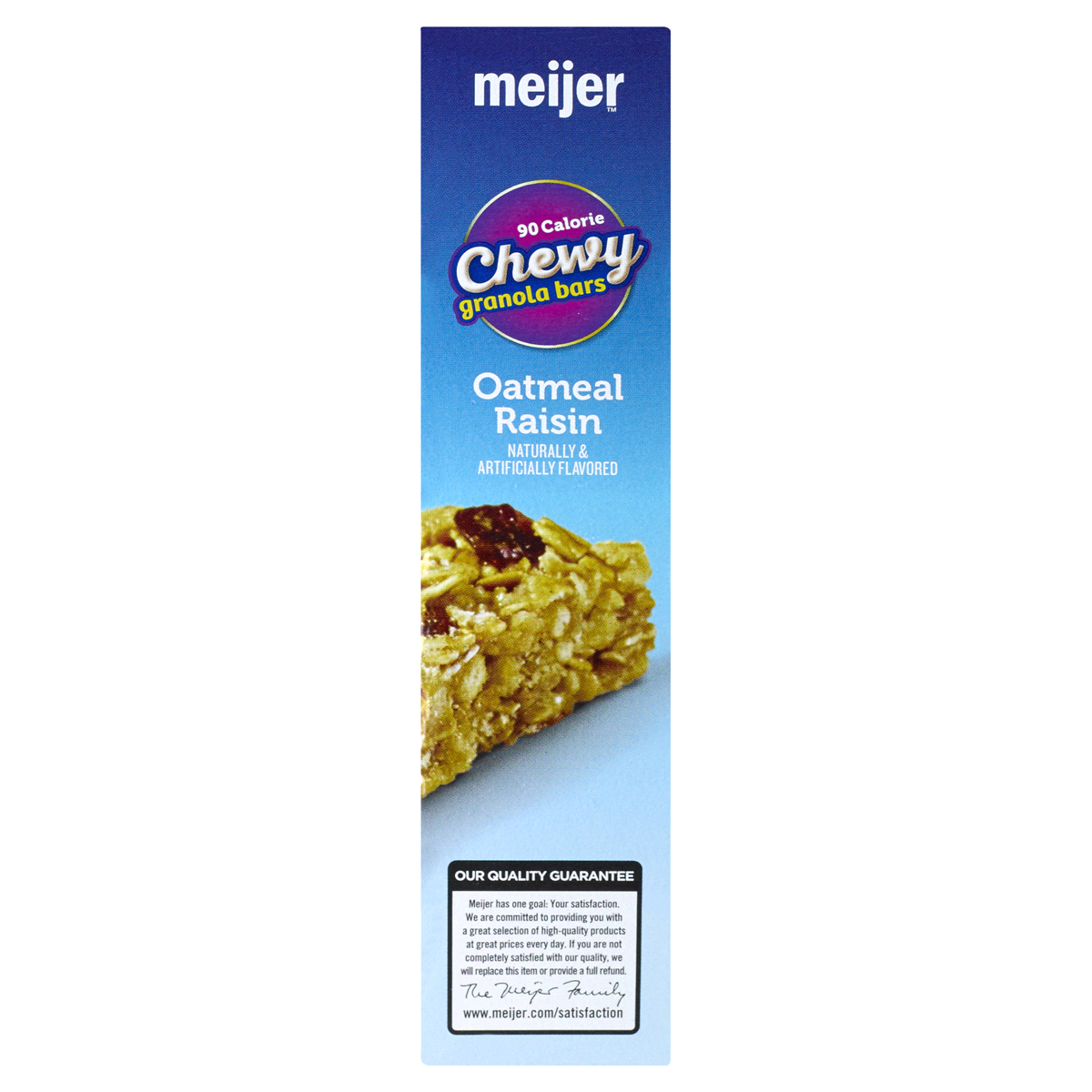 slide 4 of 5, Meijer Chewy Oatmeal Raisin Granola Bars, 8 ct