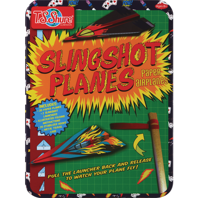 slide 1 of 1, BENDON PUBLISHING 6572 Sling Shot Planes Activ Tin, 1 ct