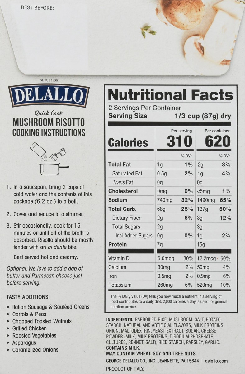 slide 5 of 10, Risotto,Mshrm,Quick Cook, 6.2 oz