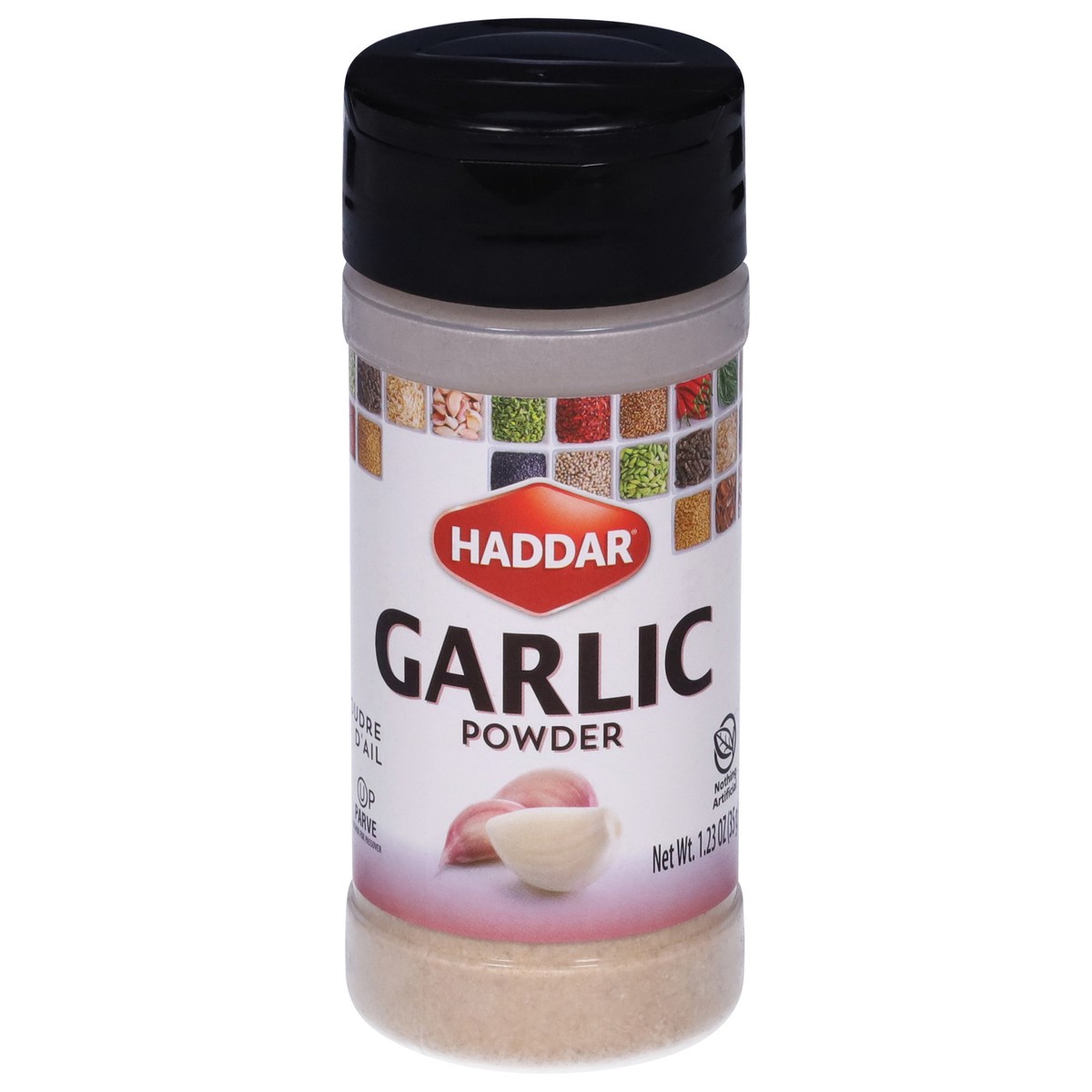 slide 1 of 9, Haddar Garlic Powder 1.23 oz, 1.23 oz