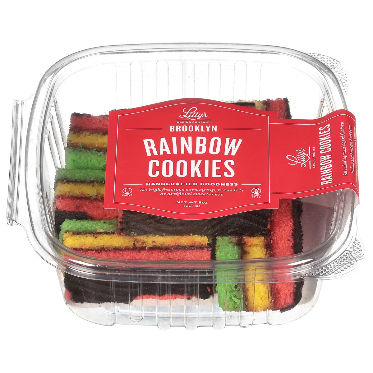slide 1 of 13, Lilly's Baking Company Rainbow Cookies 8 oz, 8 oz