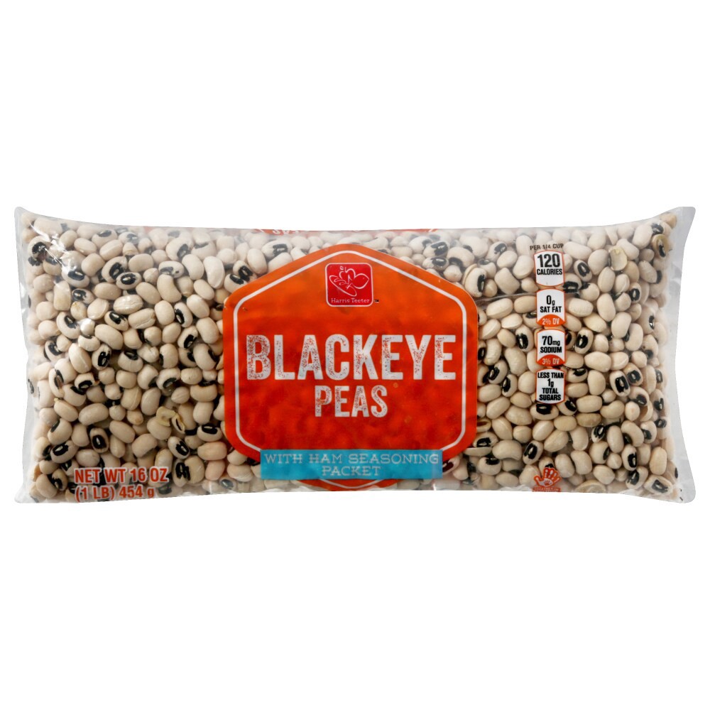 slide 1 of 2, Harris Teeter Dry Ham Flavored Blackeye Pea, 16 oz