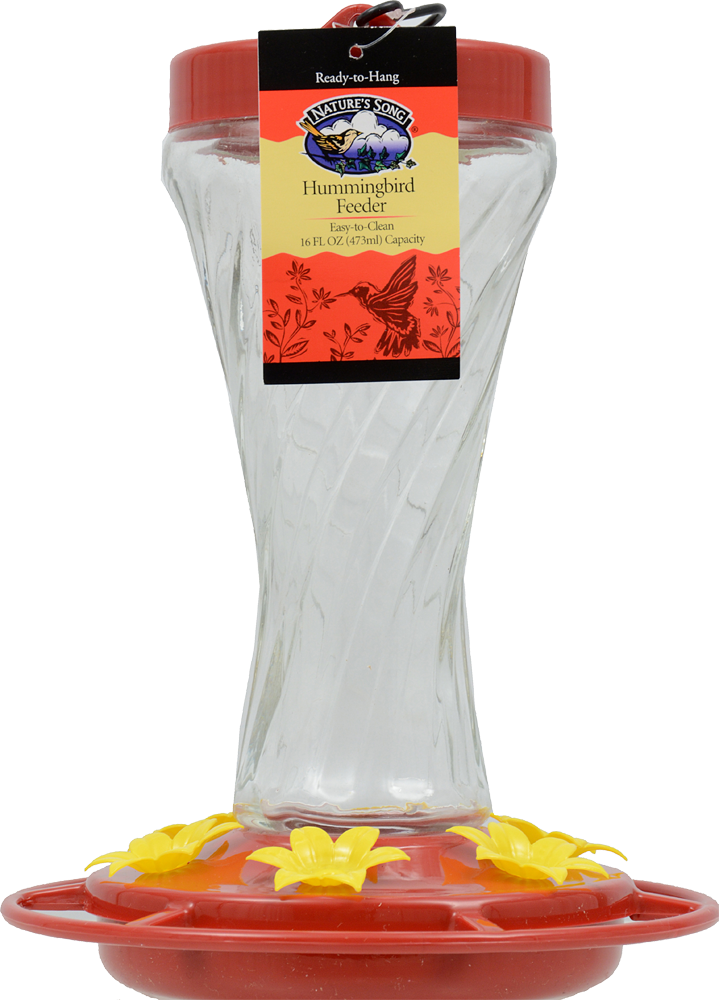 slide 1 of 4, Nature's Song Hummingbird Feeder, 1 ct