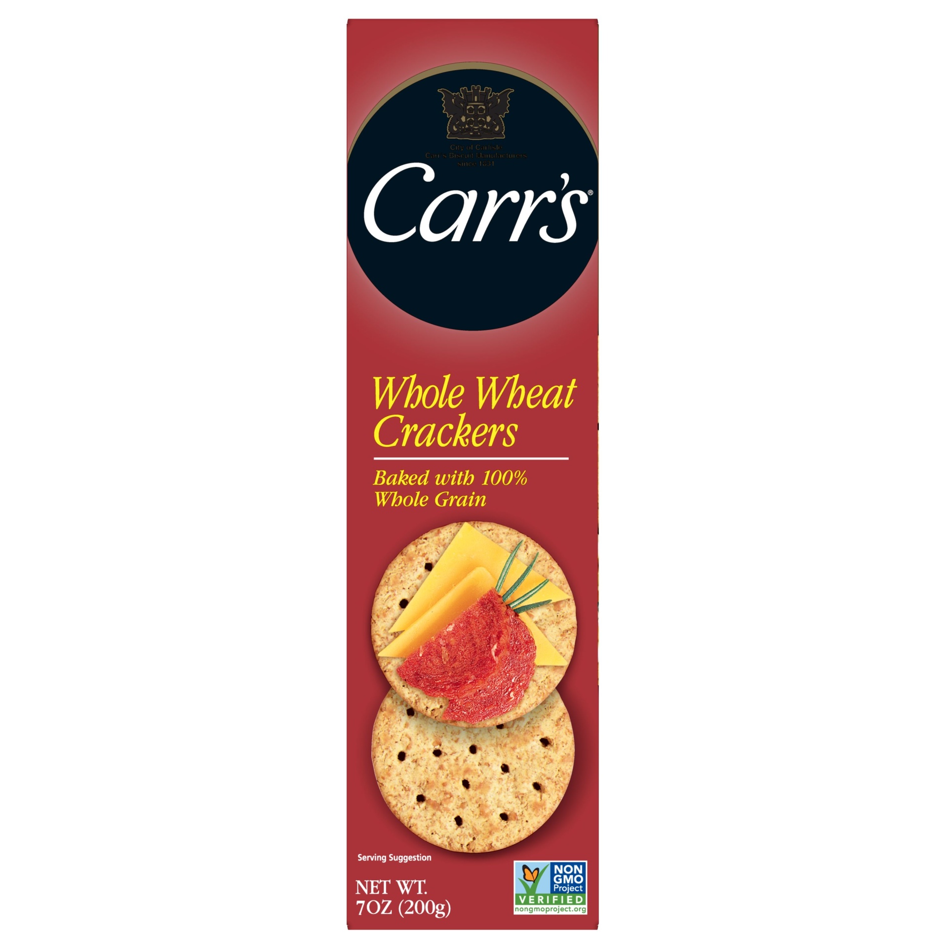 slide 3 of 13, Carr's Crackers, Whole Wheat, 7 oz, 7 oz