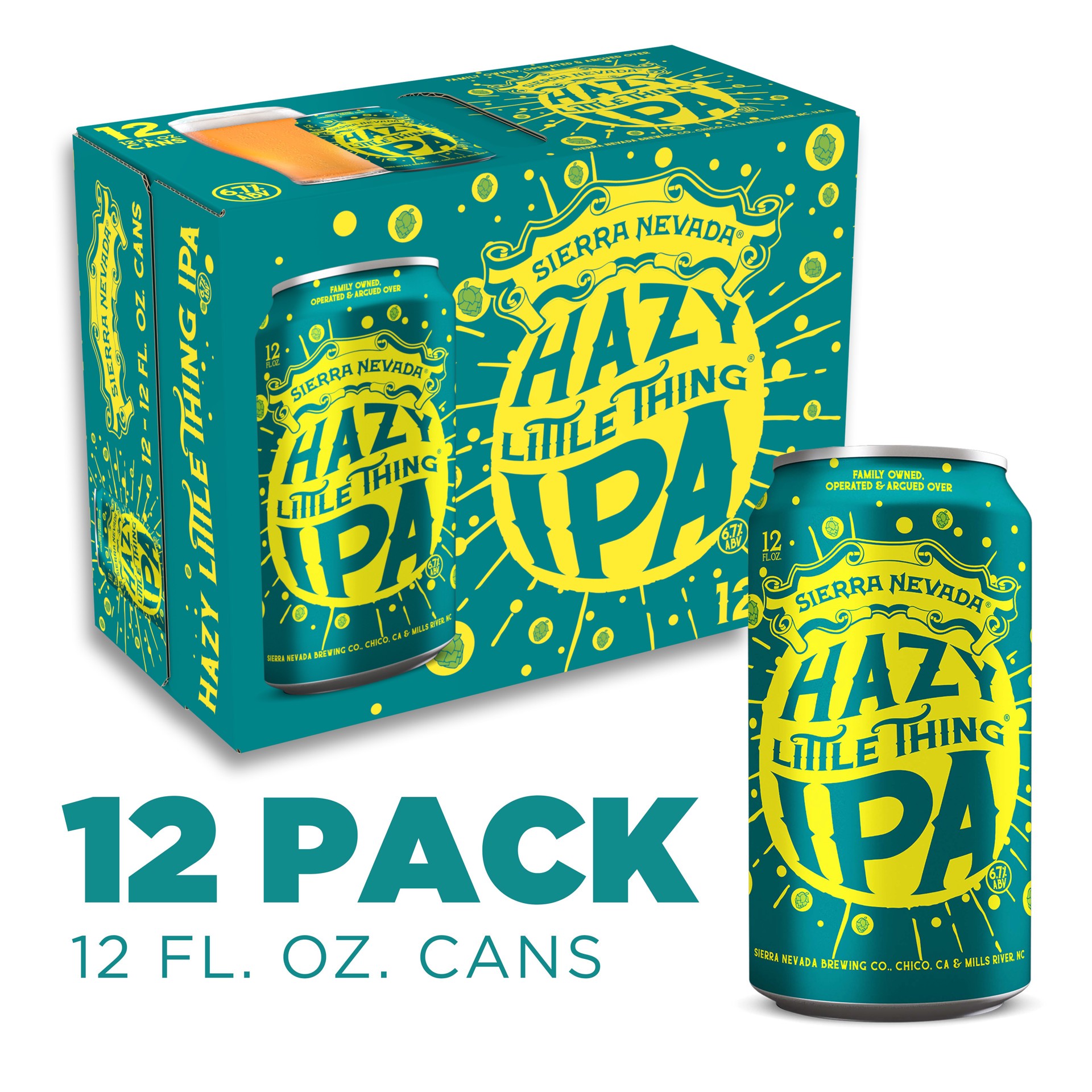 slide 1 of 10, Sierra Nevada Hazy Little Thing IPA Craft Beer 12 Pack (12oz Cans), 12 oz