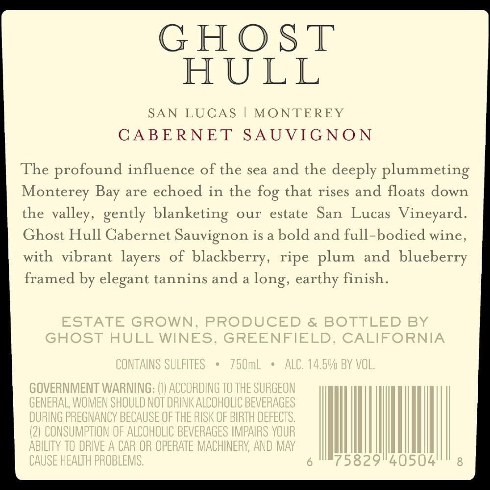 slide 2 of 6, Ghost Hull Cabernet Sauvignon, 750 ml