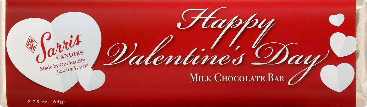 slide 1 of 9, Sarris Candies Happy Valentine's Day Milk Chocolate Bar 2.25 oz, 2.25 oz