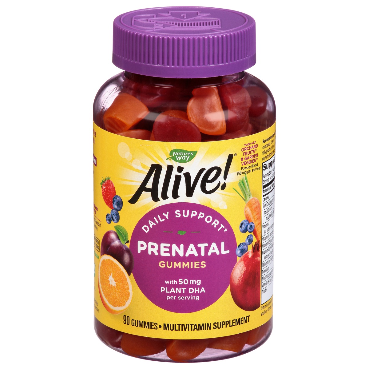 slide 1 of 9, Nature's Way Alive Gummies Daily Support Prenatal 90 ea, 90 ct