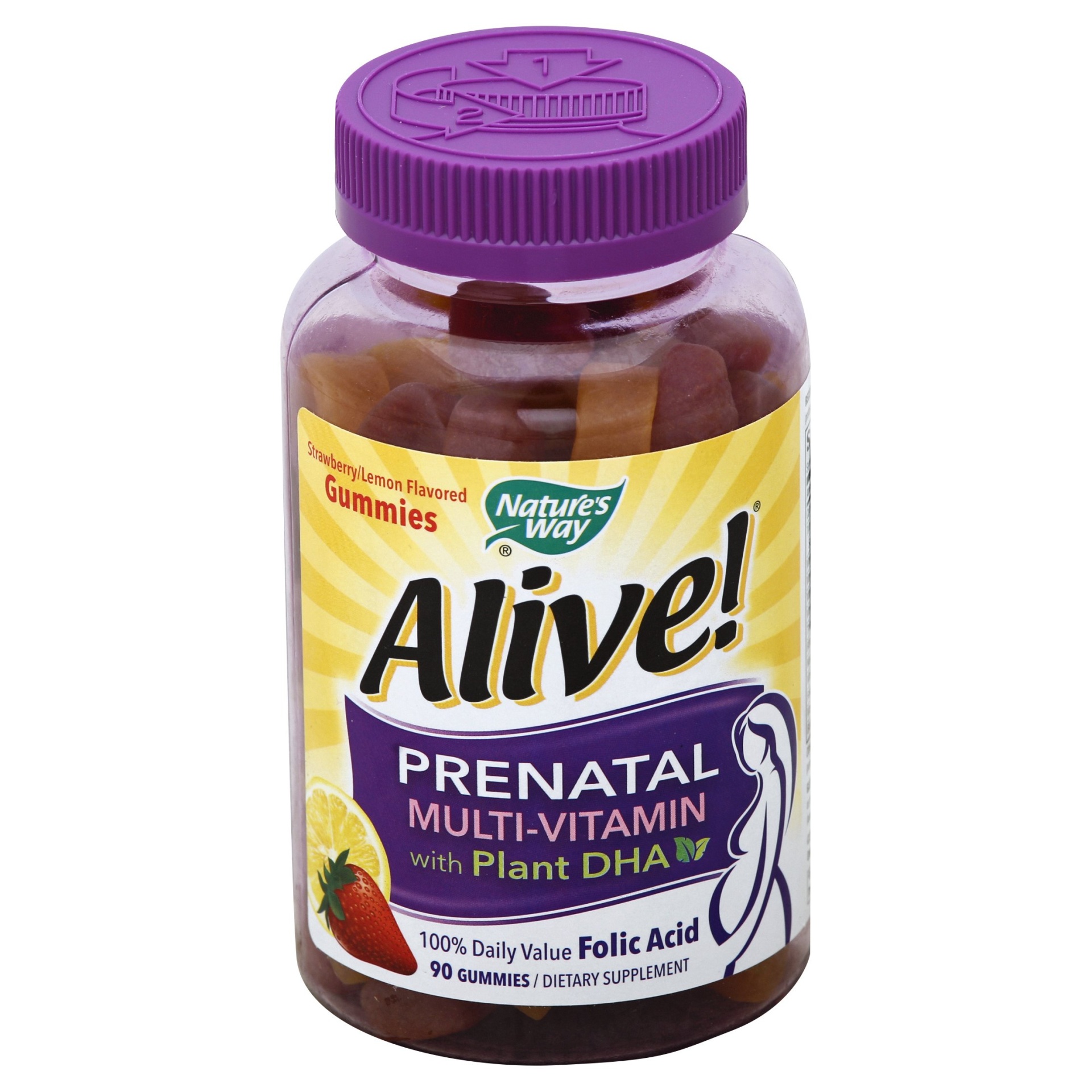 Natures Way Alive Prenatal Gummies Vitamin 90 ct Shipt