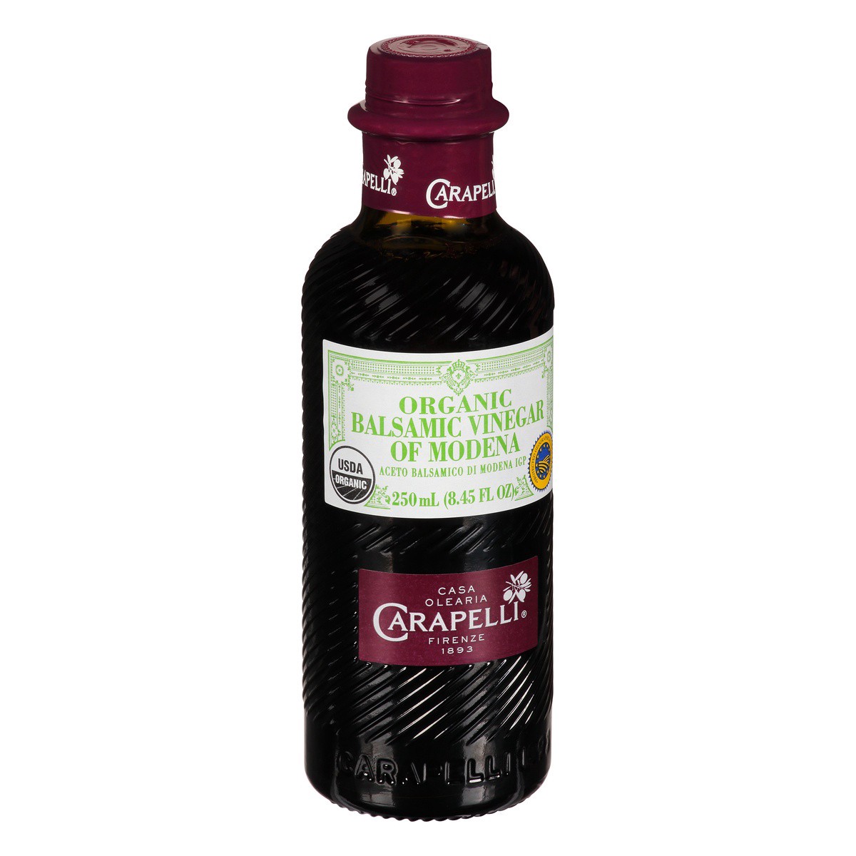 slide 8 of 8, Carapelli Balsamic Vinegar of Modena, Organic, 250 ml