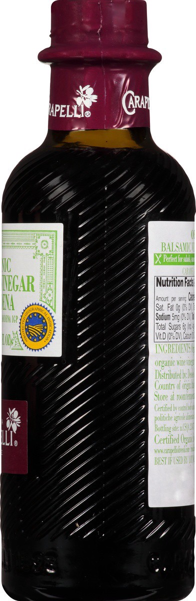 slide 5 of 8, Carapelli Balsamic Vinegar of Modena, Organic, 250 ml