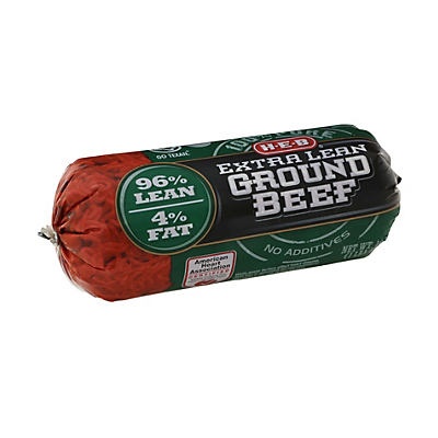 slide 1 of 1, H-E-B Extra Lean 96% Lean Ground Beef, 16 oz