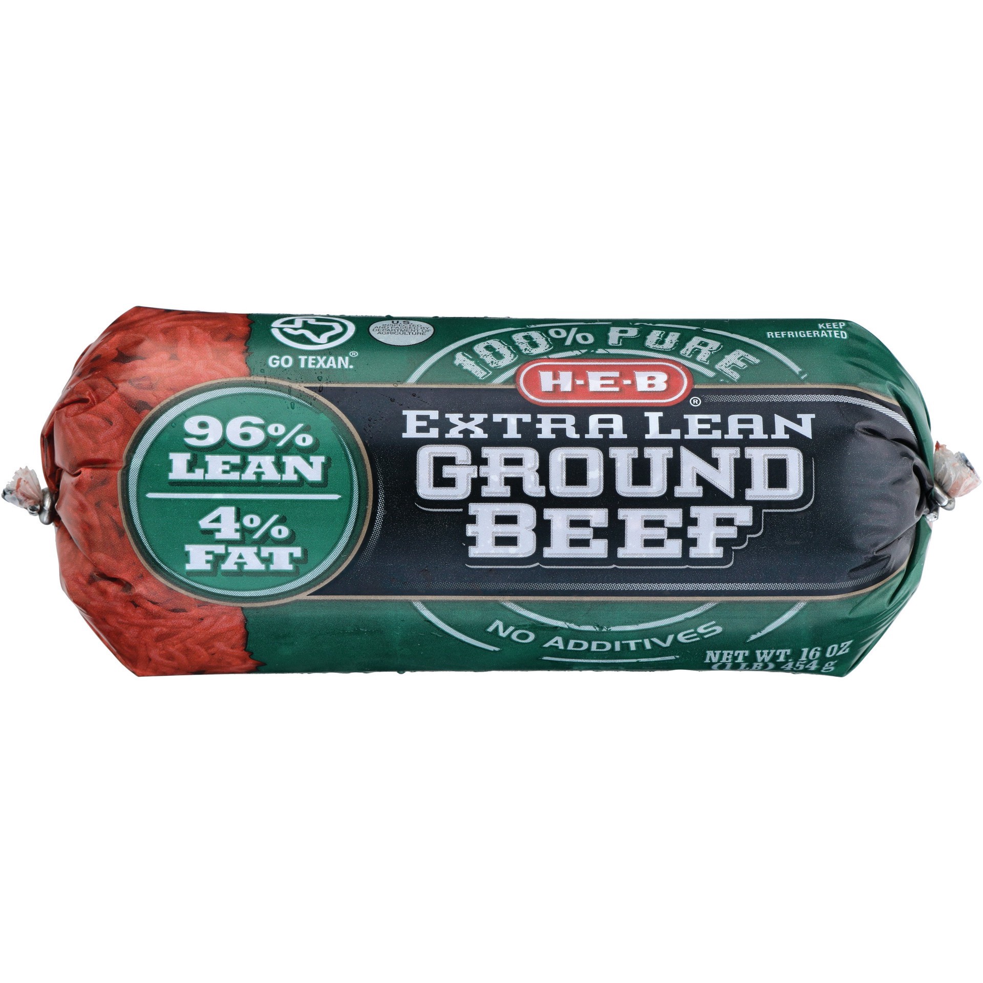 slide 1 of 1, H-E-B Extra Lean 96% Lean Ground Beef, 16 oz