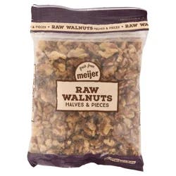 Fresh from Meijer Raw Walnut Halves & Pieces - 16 oz