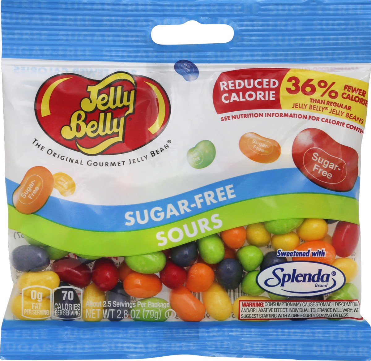slide 7 of 9, Jelly Belly Sugar-Free Sours, 2.8 oz