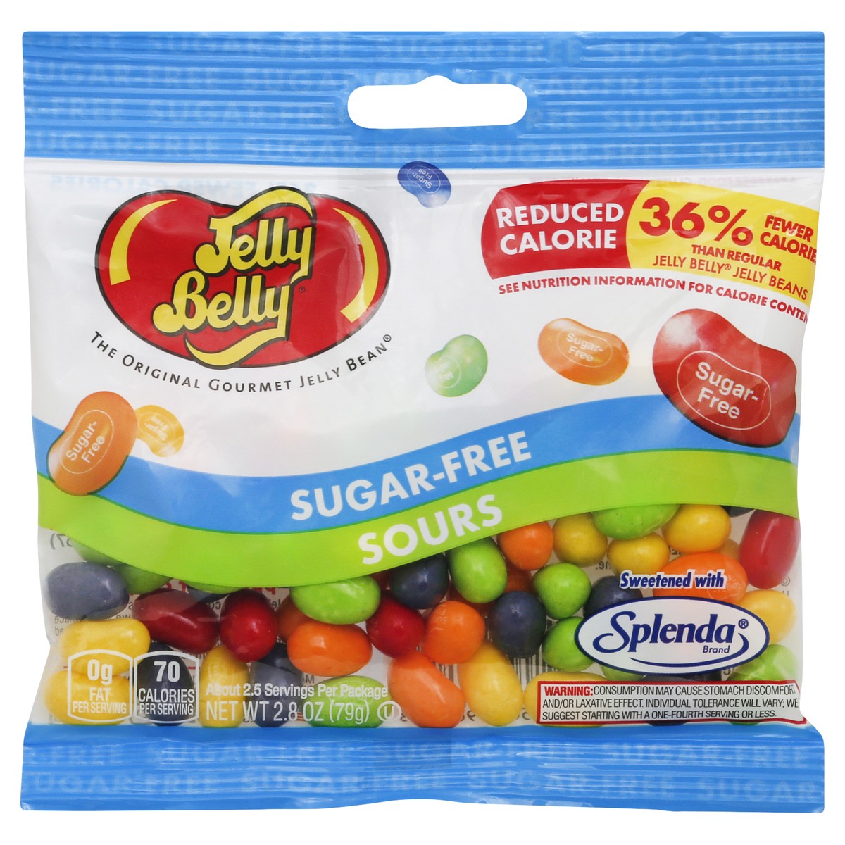 slide 9 of 9, Jelly Belly Sugar-Free Sours, 2.8 oz