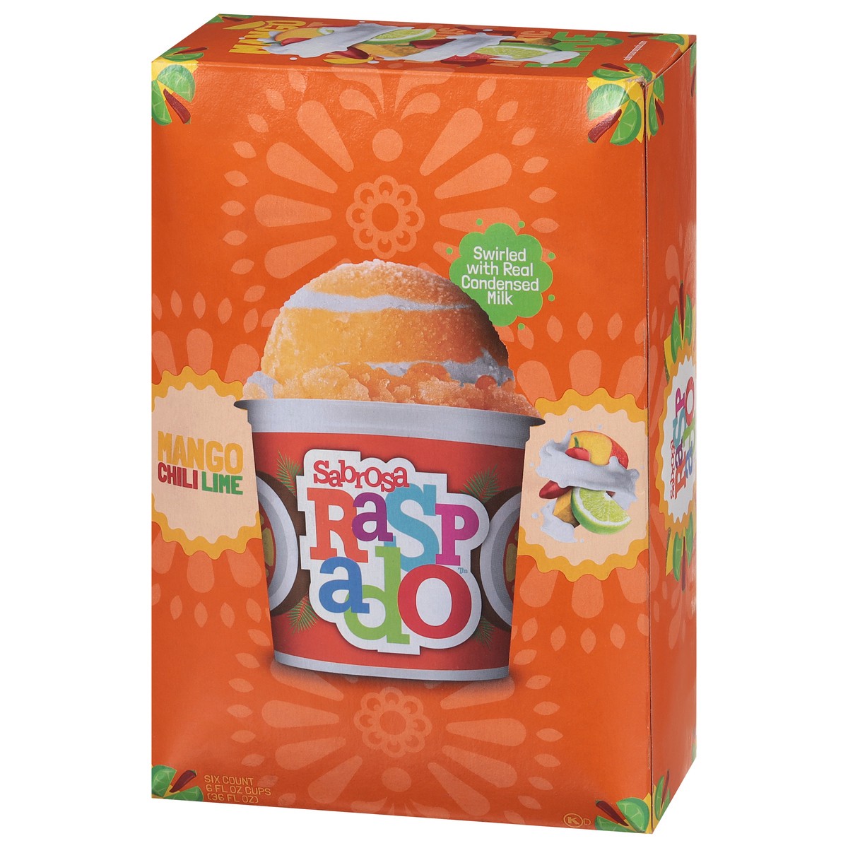 slide 3 of 9, Sabrosa Raspado Mango Chili Lime Shaved Ice 6 - 6 fl oz Cups, 6 oz