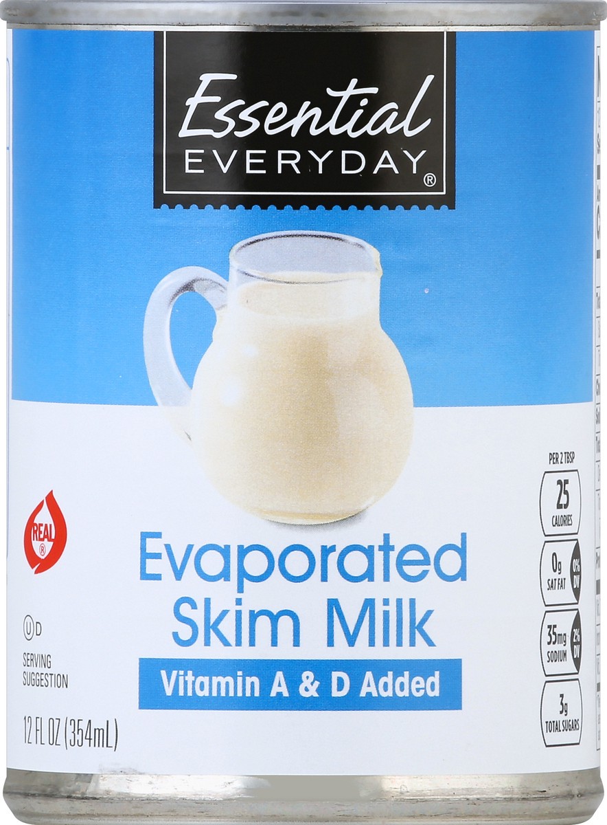 slide 5 of 6, Essential Everyday Skim Evaporated Milk, 12 fl oz