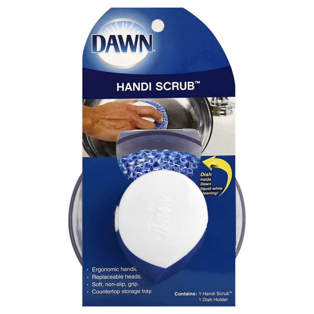 slide 1 of 1, Dawn Handi Scrub - 1 Count, 1 ct