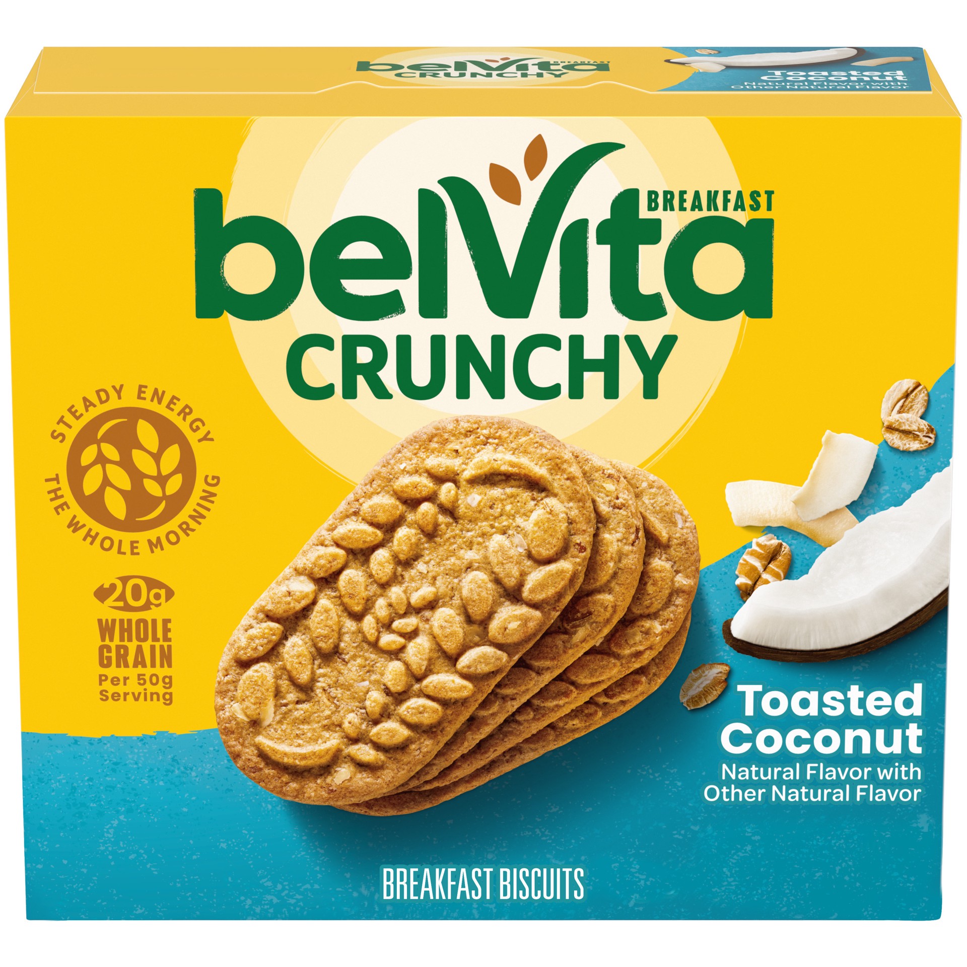 slide 1 of 9, Nabisco Belvita Toasted Coconut Breakfast Biscuits, 8.8 oz