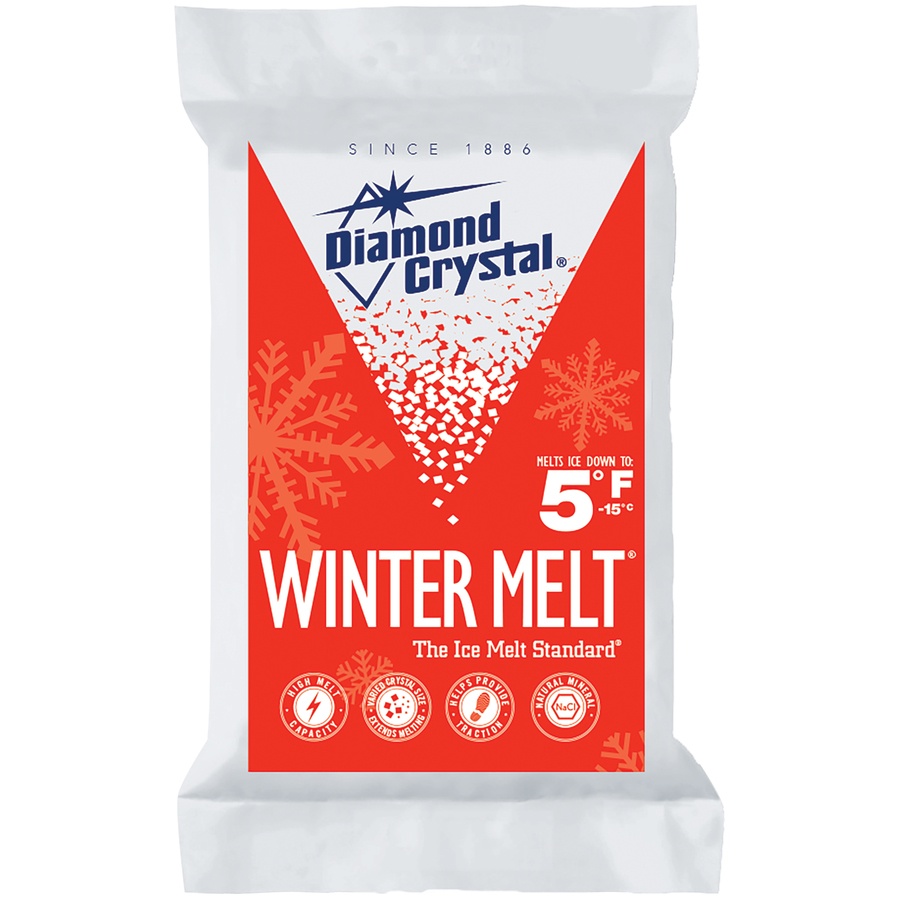 slide 1 of 5, Diamond Crystal Winter Melt Rock Salt Halite, 25 lb