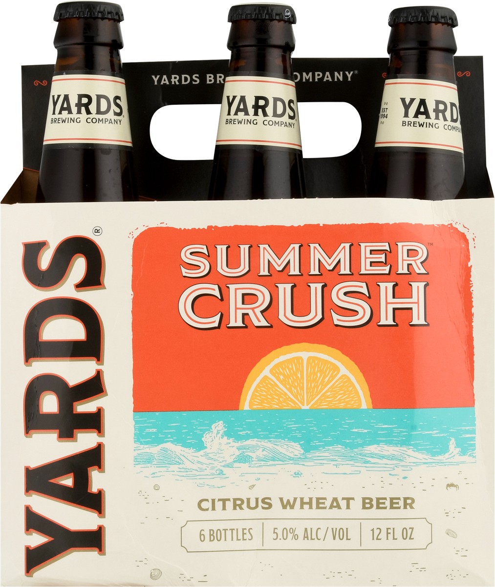 slide 7 of 9, Yards Citrus Wheat Summer Crush Beer 6 - 12 fl oz Bottles, 6 ct