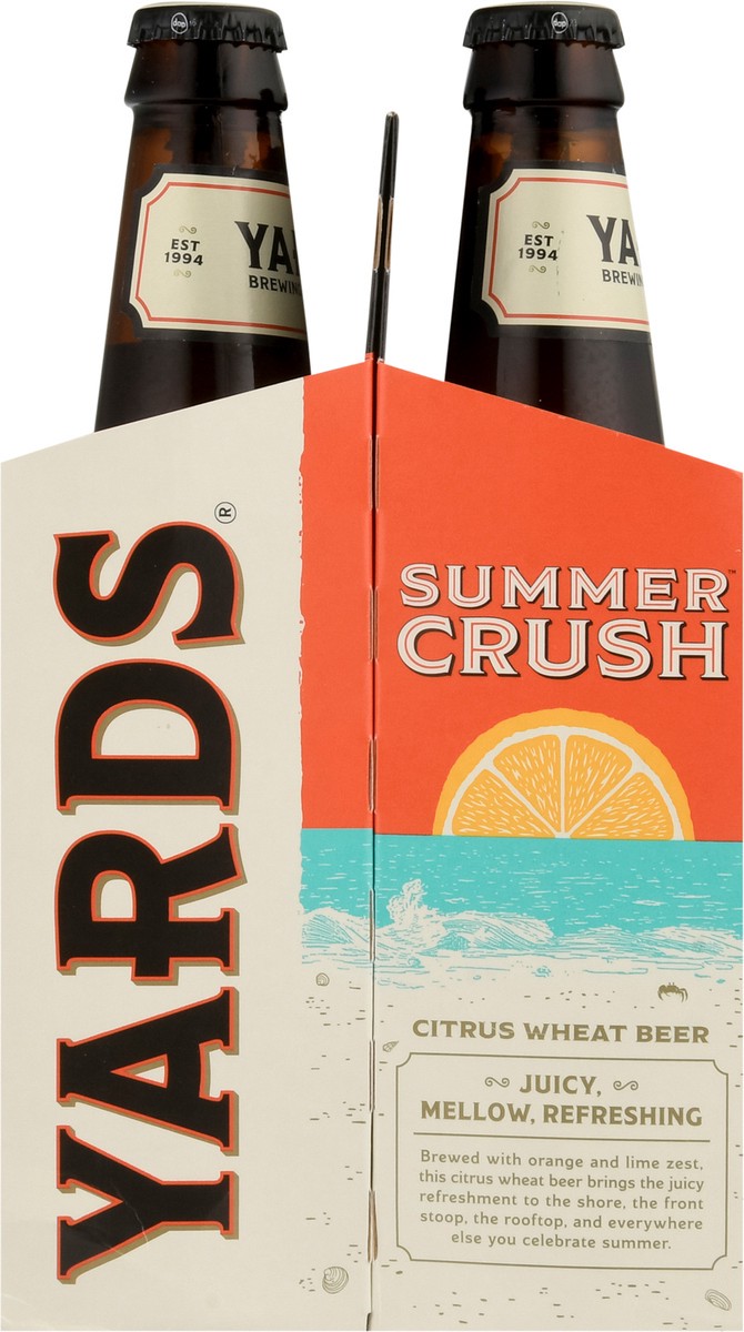 slide 4 of 9, Yards Citrus Wheat Summer Crush Beer 6 - 12 fl oz Bottles, 6 ct
