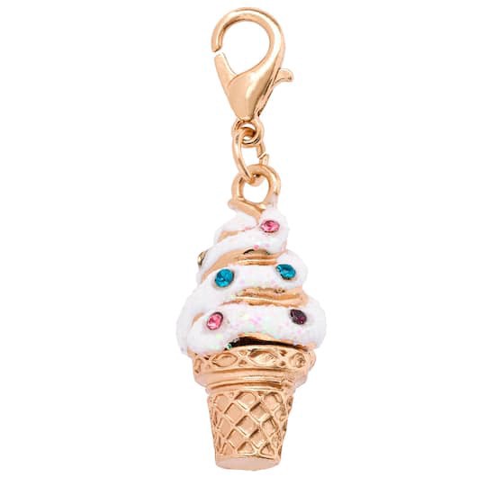 slide 1 of 2, Ice Cream Cone Charm By Bead Landing, 23 mm