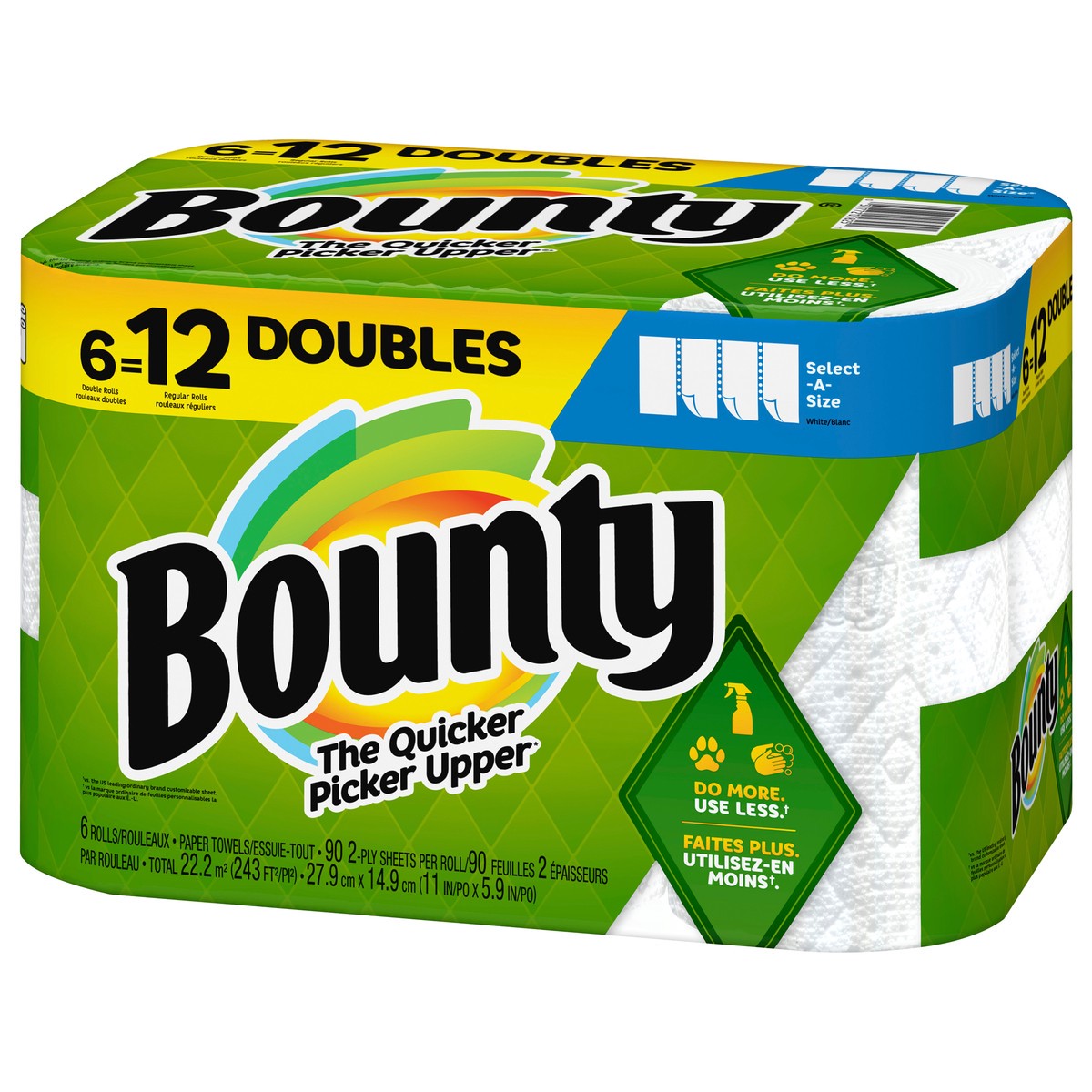 slide 4 of 5, Bounty Select-A-Size Paper Towels, 90 ct x 6 ct