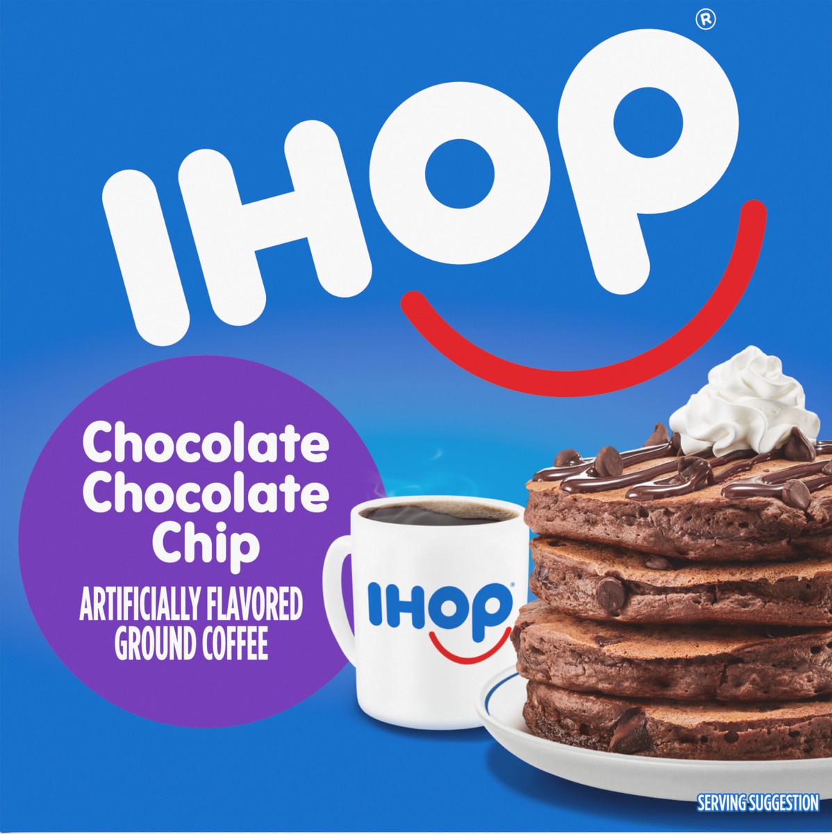 slide 8 of 9, IHOP Chocolate Chocolate Chip Flavored Keurig K-Cup Coffee Pods, 10 ct Box, 3.4 oz