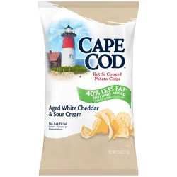 Cape Cod Less Fat White Cheddar & Sour Cream Chips