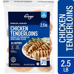 Kroger Ready To Cook, Boneless, Skinless Chicken Tenderloins, Ice Glazed