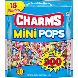 Charms Mini Pops Assorted Flavor Lollipops 300 ct. Bag