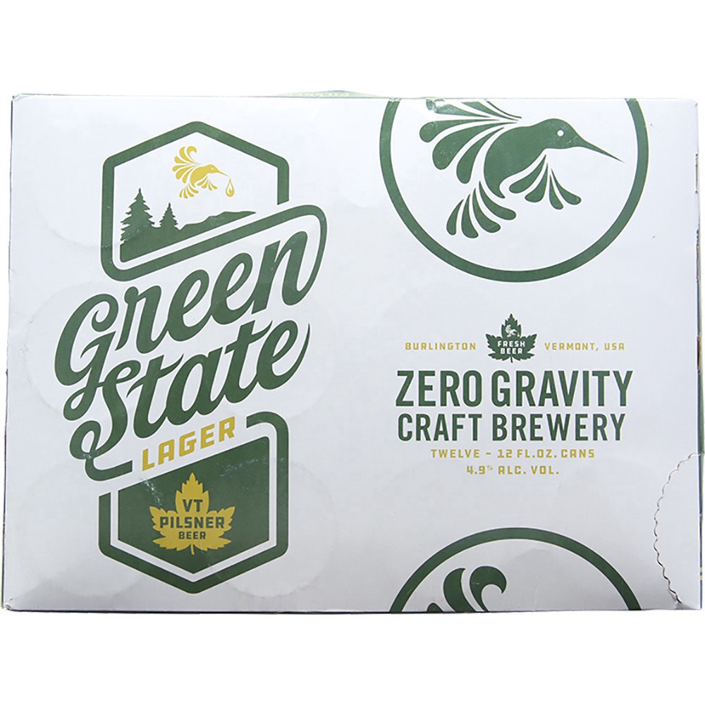 slide 1 of 1, Zero Gravity Lager Green State Beer 12 - 12 fl oz Cans, 12 oz