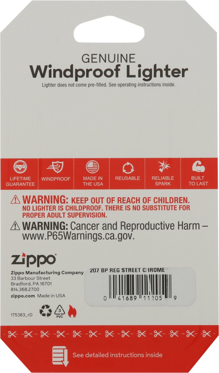 slide 7 of 11, Zippo Genuine Windproof Lighter 1 ea, 1 ct