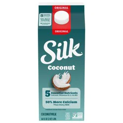 Silk Coconut Milk, Original, Dairy Free, Gluten Free, 64 FL OZ Half Gallon