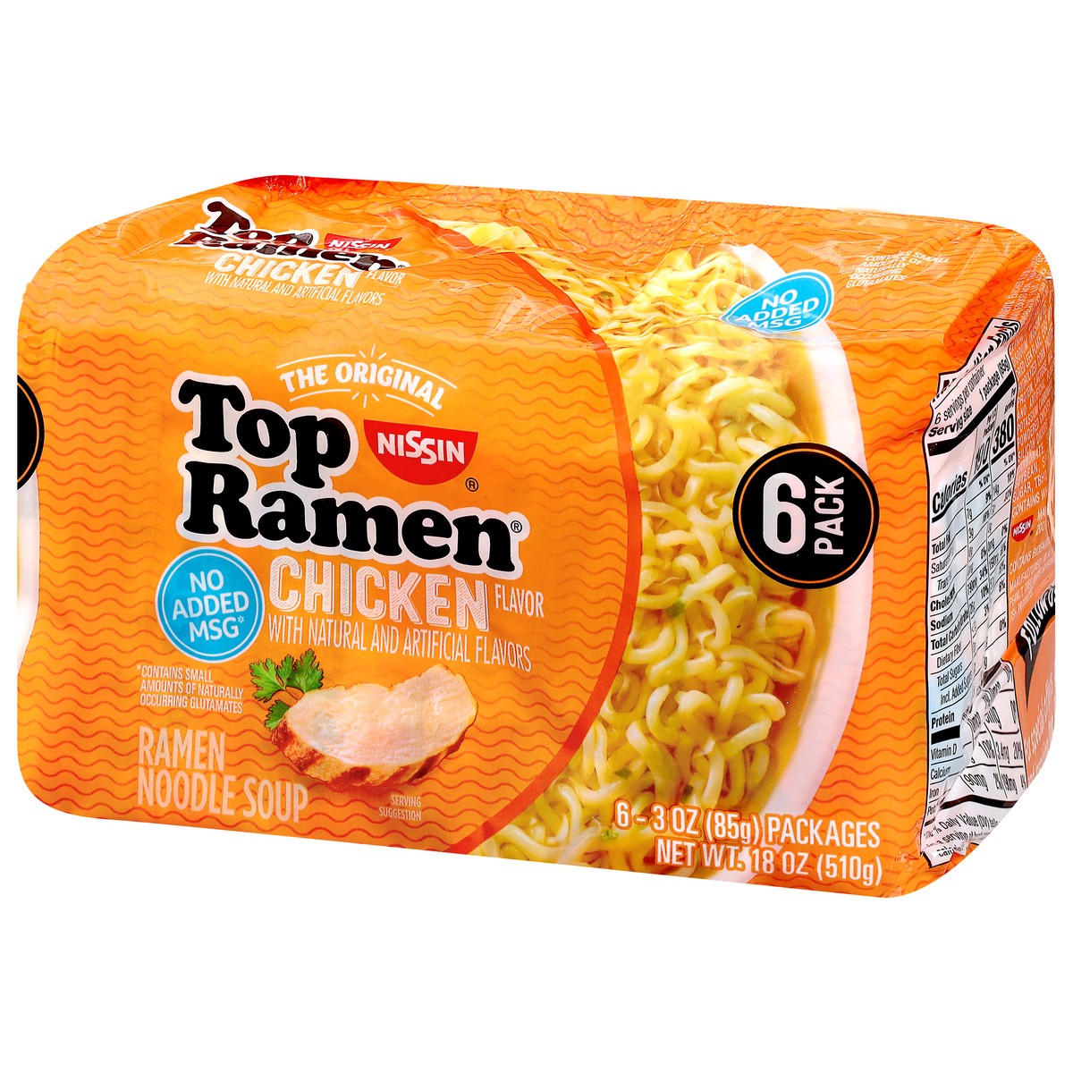 slide 3 of 9, Top Ramen 6 Pack Chicken Flavor Ramen Noodle Soup 6 - 3 oz Packages, 6 ct