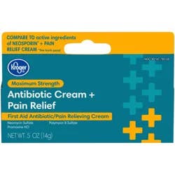 Kroger Maximum Strength Antibiotic & Pain Relief Cream