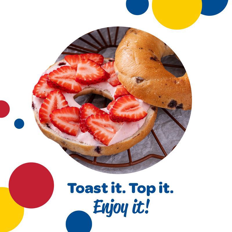 slide 4 of 7, Wonder Bread Blueberry Flavored Bagels, Sliced Blueberry Bagels, 6 Count, 6 ct