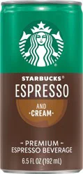 STARBUCKS DOUBLESHOT Espresso And Cream Coffee Drink