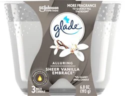 Glade 3 Wick Alluring Sheer Vanilla Embrace Candle 1 ea