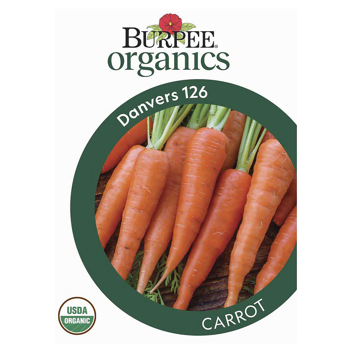 slide 1 of 5, Burpee Danvers 126 Half Long Organic Carrot Seeds, 1 ct