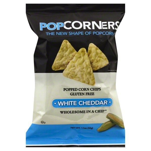 slide 1 of 1, PopCorners White Cheddar Popcorn Chips, 1 oz