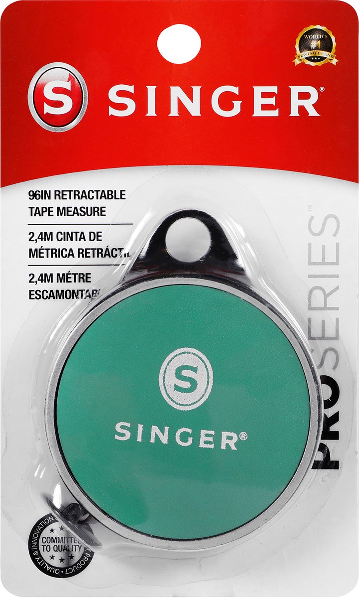 slide 2 of 2, SINGER ProSeries™ 96" Leatherette Retractable Pocket Tape Measure, 1 ct