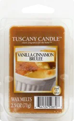 Tuscany Candle Vanilla Cinnamon Brulee Wax Melts with Essential Oils - 6 ct