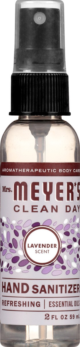 slide 6 of 9, Mrs. Meyer's Clean Day Hand Sanitizer, Removes 99.9% of Bacteria on Skin, Lavender Scent, 2 Ounce Spray Bottle, 2 oz