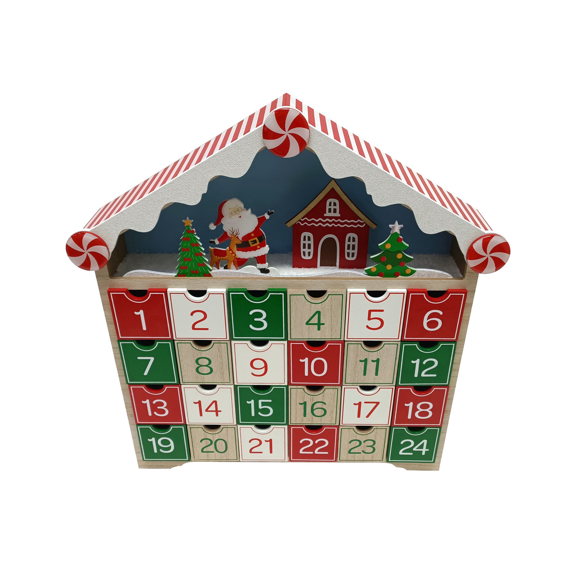 slide 2 of 4, 16" House Advent Calendar By Ashland, 16 in